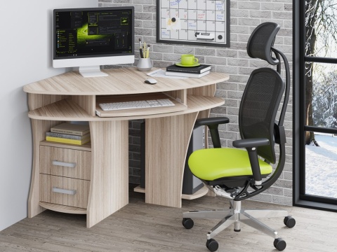  Стол Компьютерный Боско СКУ-12 (Ш-986 х Г-986 х В-820 мм)/Разные Цвета