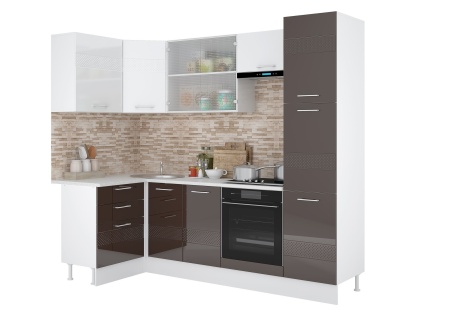 Кухонный Гарнитур Мартин Люкс МДФ №14 1200 х 2450 мм/Разные Цвета