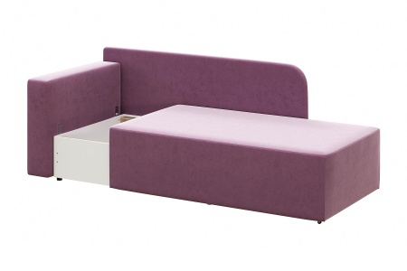 Диван кушетка Кайли левый сиреневый