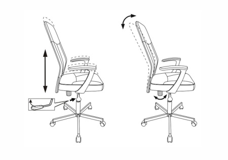 Компьютерное кресло Бюрократ CH-605 черное