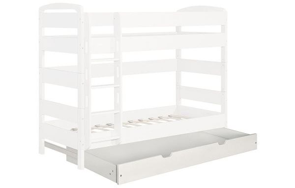 Детская Кровать Массив-Эко Школьник Двухъярусная/Разные Цвета Ш-860 х Г-2060 х В-1640 мм