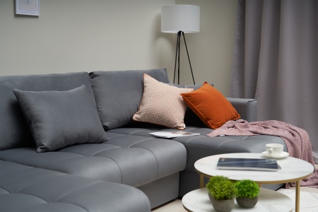 Диван п-образный тик-так Монарх М1О2 темно-серый