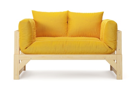 Диван кушетка Амбер желтый